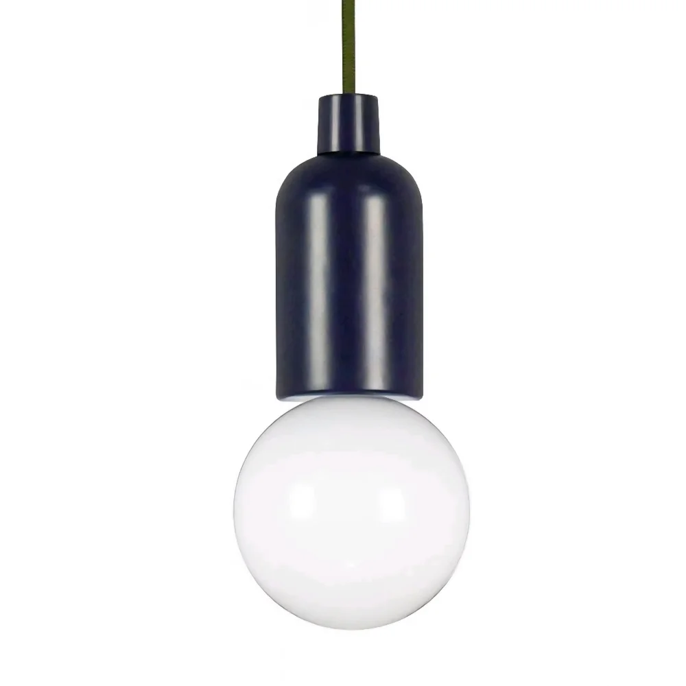 Room Essentials LED Pendant‎ Ceiling Light Set Of 3 Navy Green White